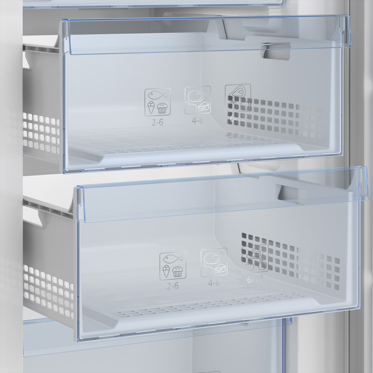 Beko Gefrierschrank RFNE448E45WCH – 404 l, 230 V, No-Frost, Energieeffizienzklasse D