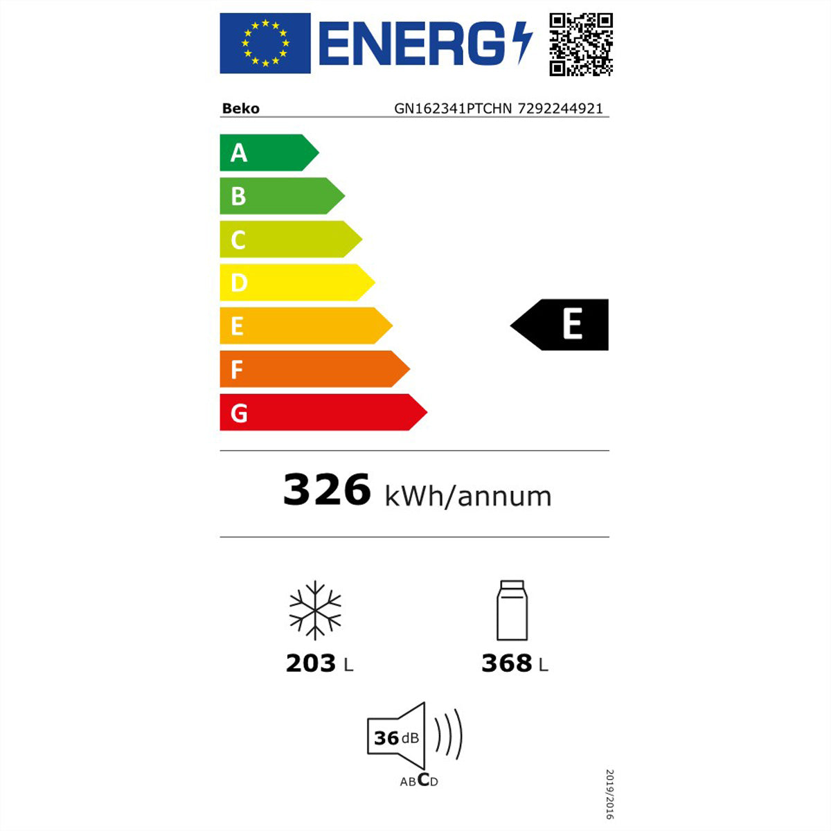 Beko Side-by-Side GN162341PTCHN – 525 l, 230 V, Energieeffizienzklasse E, 36 dB, Silber, 91,0×70,5×179,0 cm
