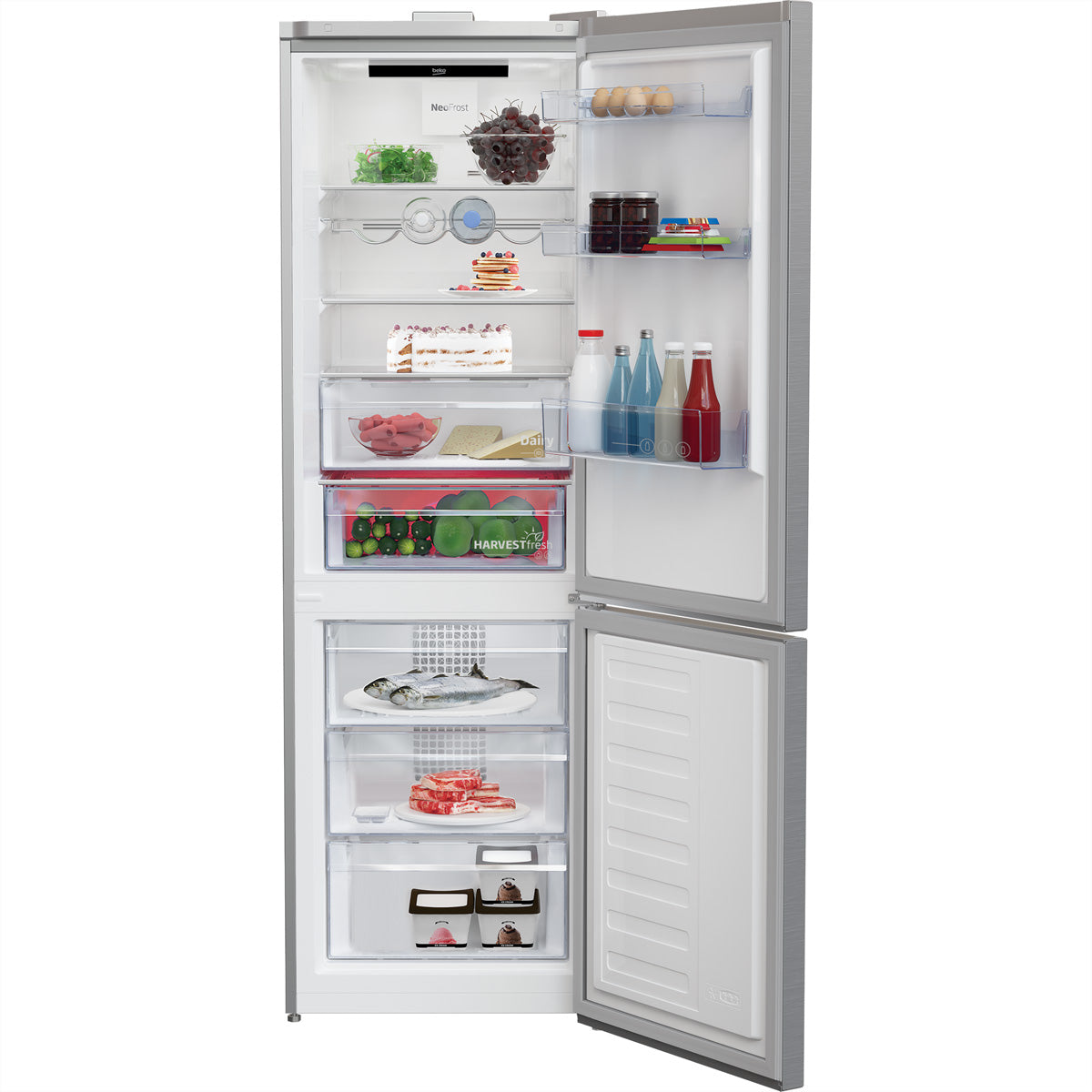 Beko Kühl-Gefrierkombination KG710 – 323 l, 230 V, Kompressor, Energieeffizienzklasse B