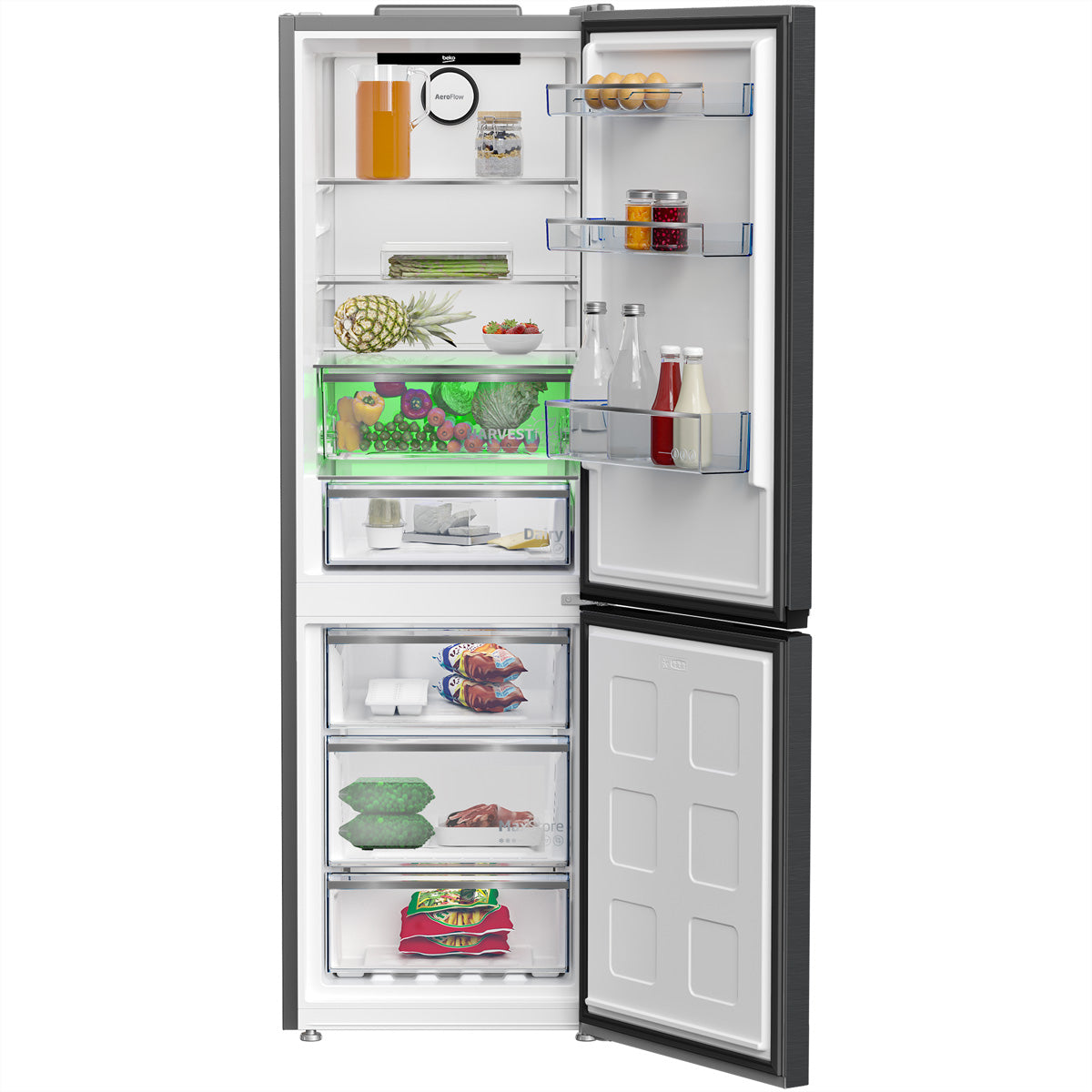 Beko Kühl-Gefrierkombination KG530 – 316 l, 230 V, Energieeffizienzklasse C, 35 dB