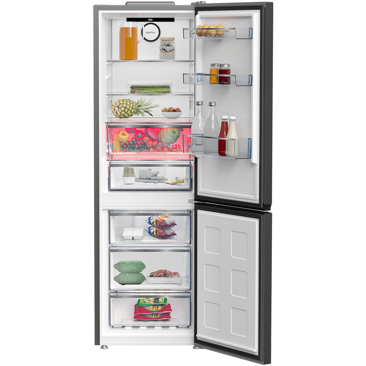 Beko Kühl-Gefrierkombination KG530 – 316 l, 230 V, Energieeffizienzklasse C, 35 dB