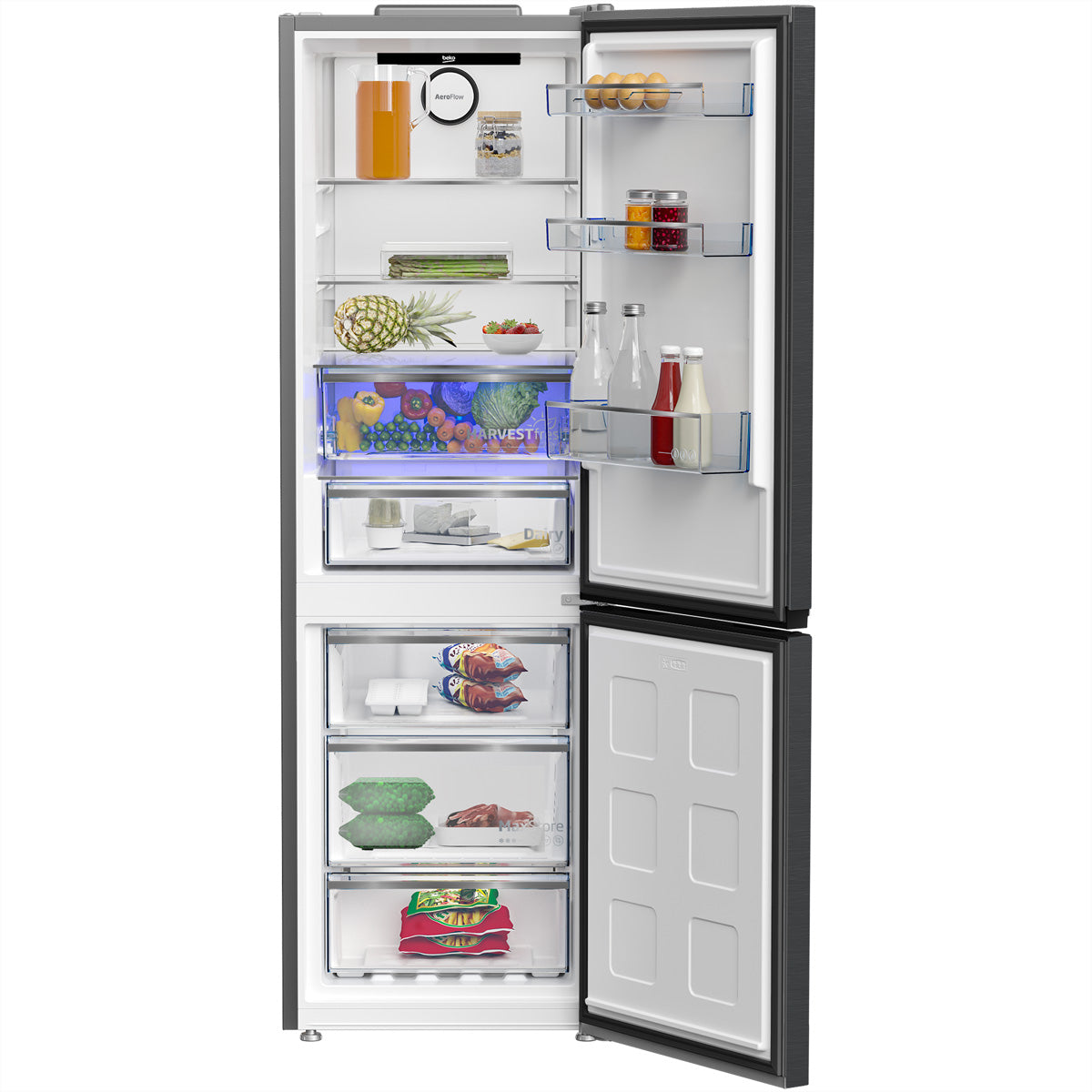 Beko Kühl-Gefrierkombination KG530 – 316 l, 230 V, Energieeffizienzklasse C, 35 dB