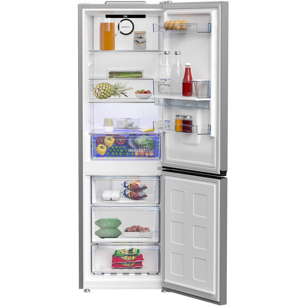 Beko Kühl-Gefrierkombination KG510 – 316 l, 230 V, Energieeffizienzklasse E, 38 dB