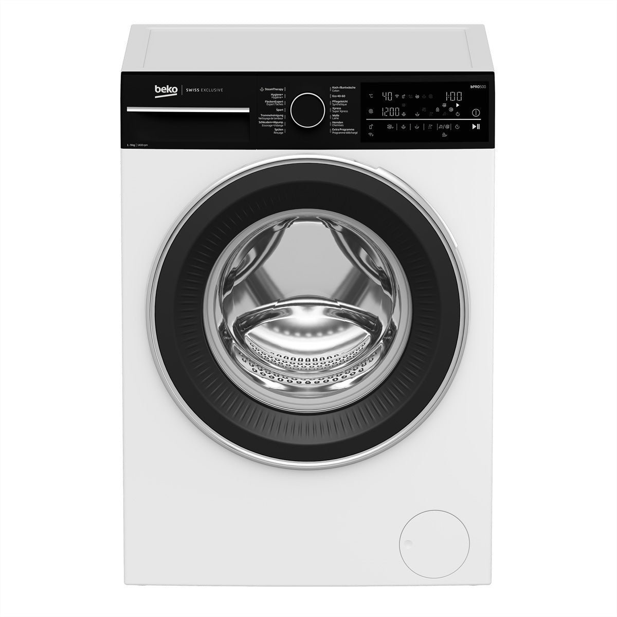 Beko Waschmaschine WM340 – 9 kg, 1400 U/min, Energieklasse A – weiss