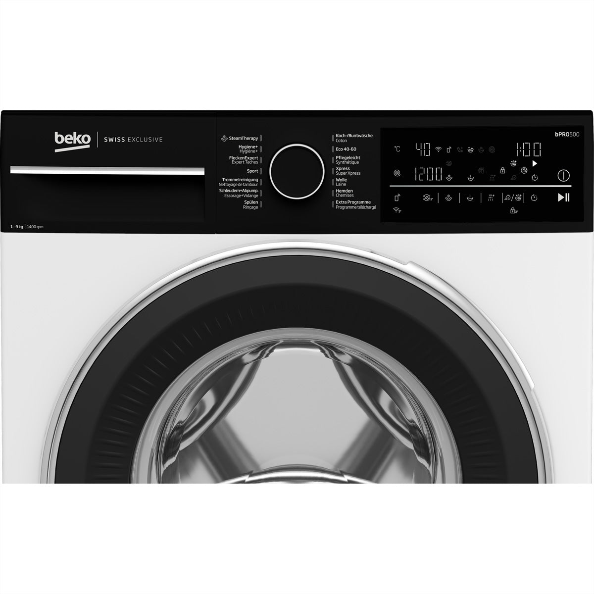 Beko Waschmaschine WM340 – 9 kg, 1400 U/min, Energieklasse A – weiss
