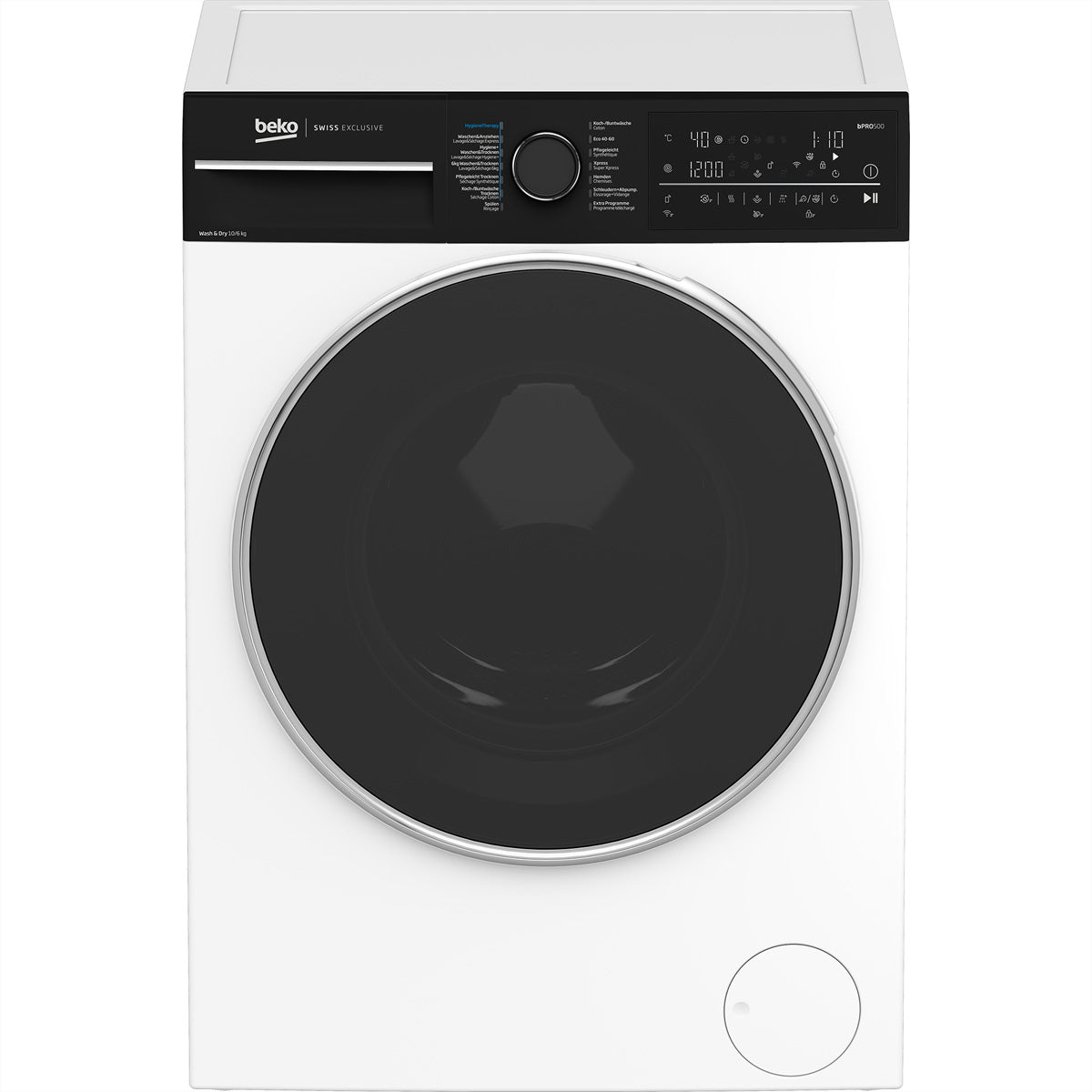 Beko Waschtrockner WT510 – 10 kg Waschen/7 kg Trocknen, 1'400 U/min, SteamCure & Inverter – weiss