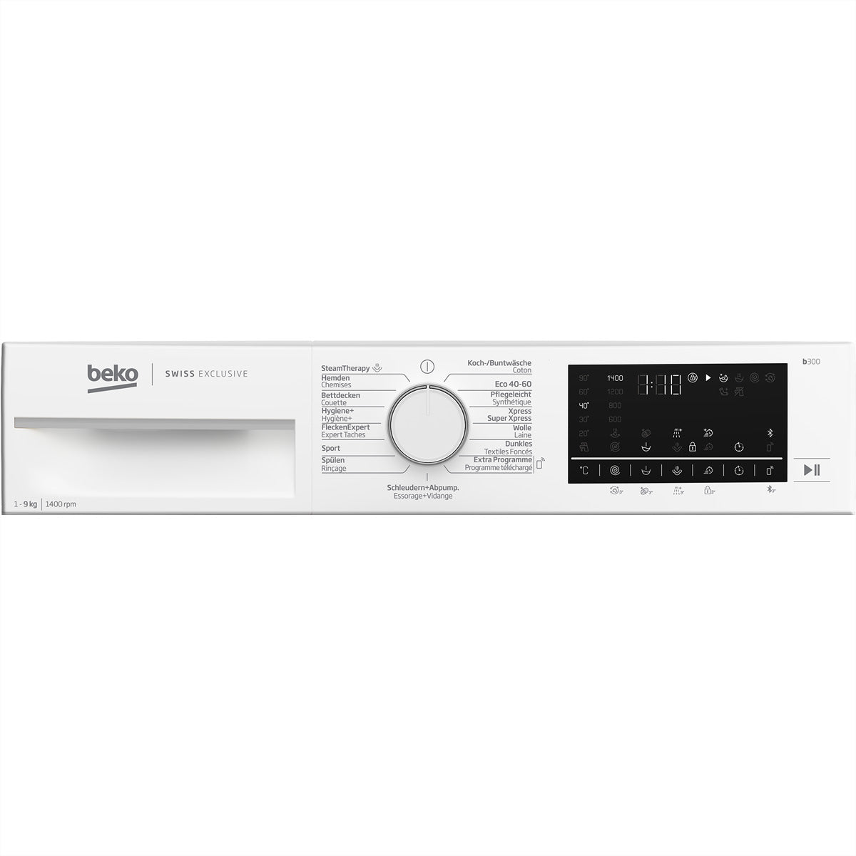 Beko Waschmaschine WM325 – 9 kg, 1400 U/min, Energieeffizienzklasse A – weiss