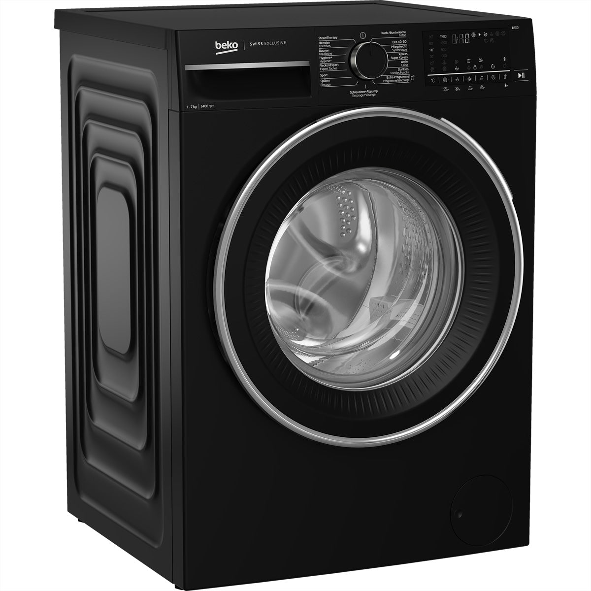 Beko Waschmaschine WM310 – 7 kg, 1400 U/min, Energieeffizienzklasse A – schwarz