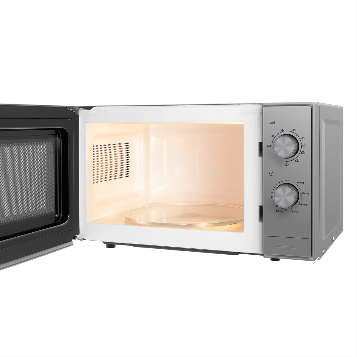 Beko Grill-Mikrowelle MGC20CH – 20 l, Grill, 700 W – silber