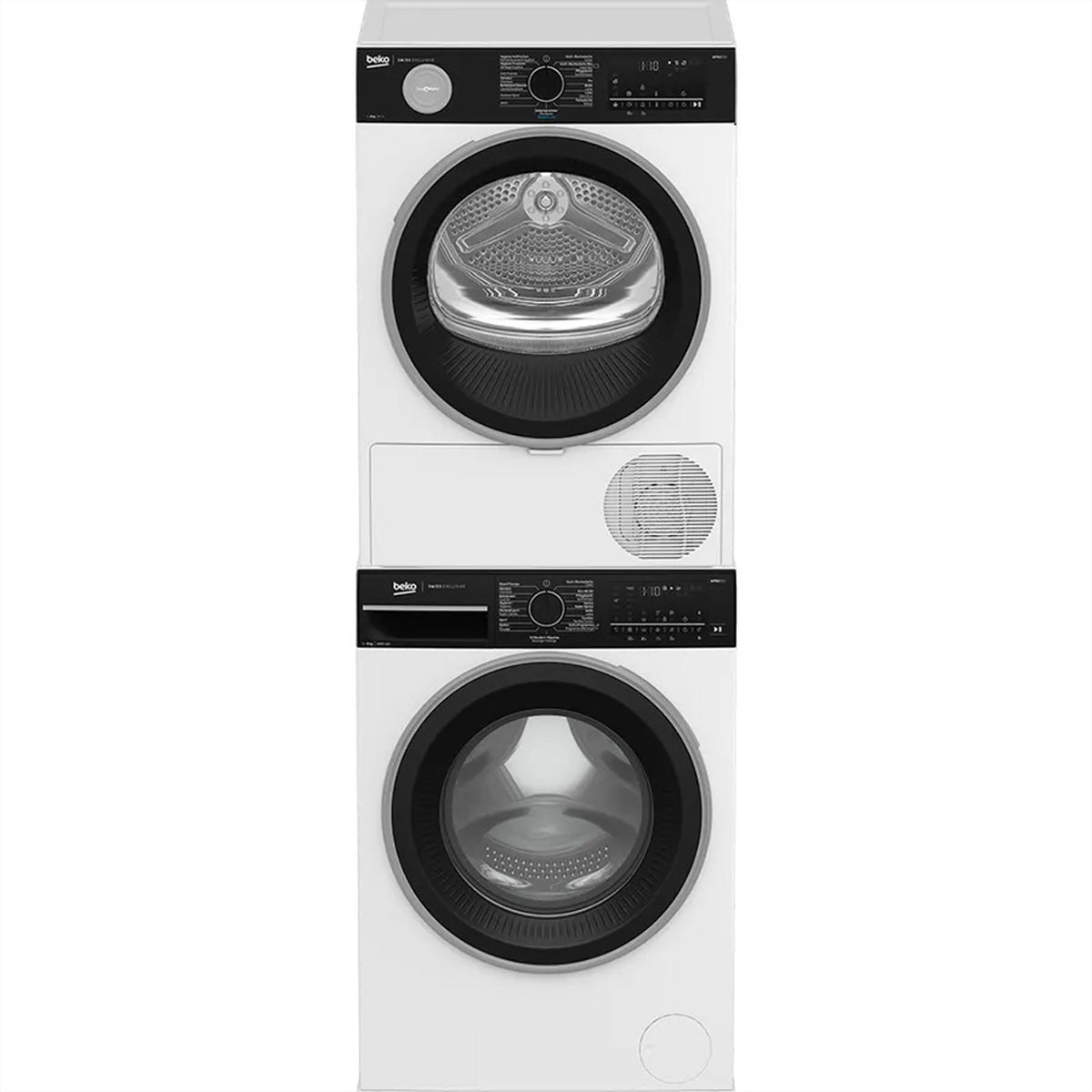 Beko Waschturm WM550_TR550 – 9 kg/8 kg, 1400 U/min – weiss/schwarz