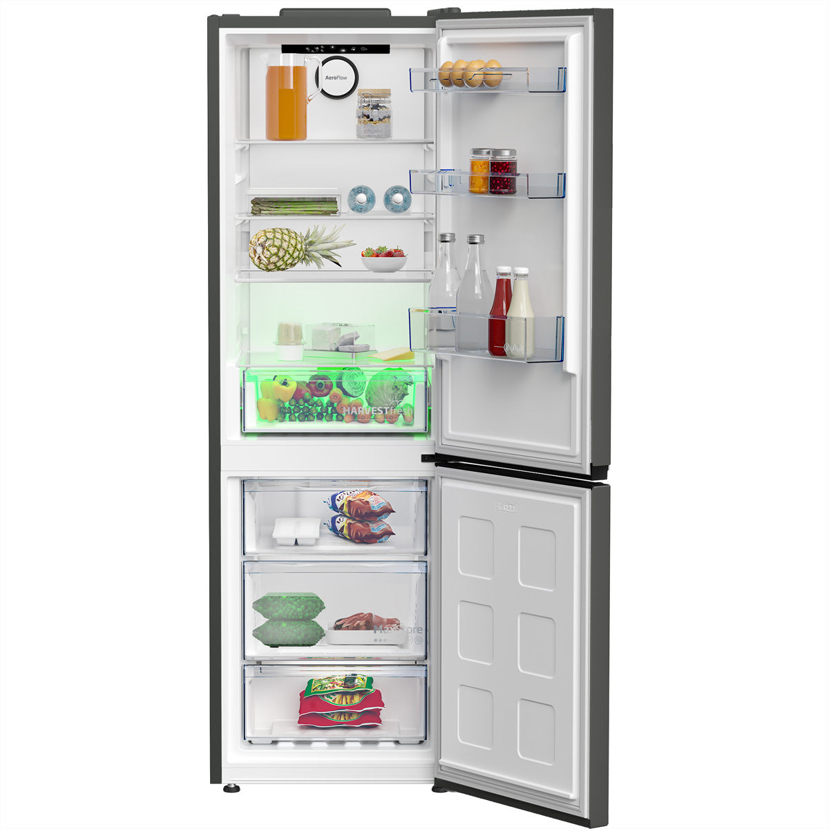 Beko Kühl-Gefrierkombination KG515 – 316 l, 230 V, Energieeffizienzklasse D, 36 dB