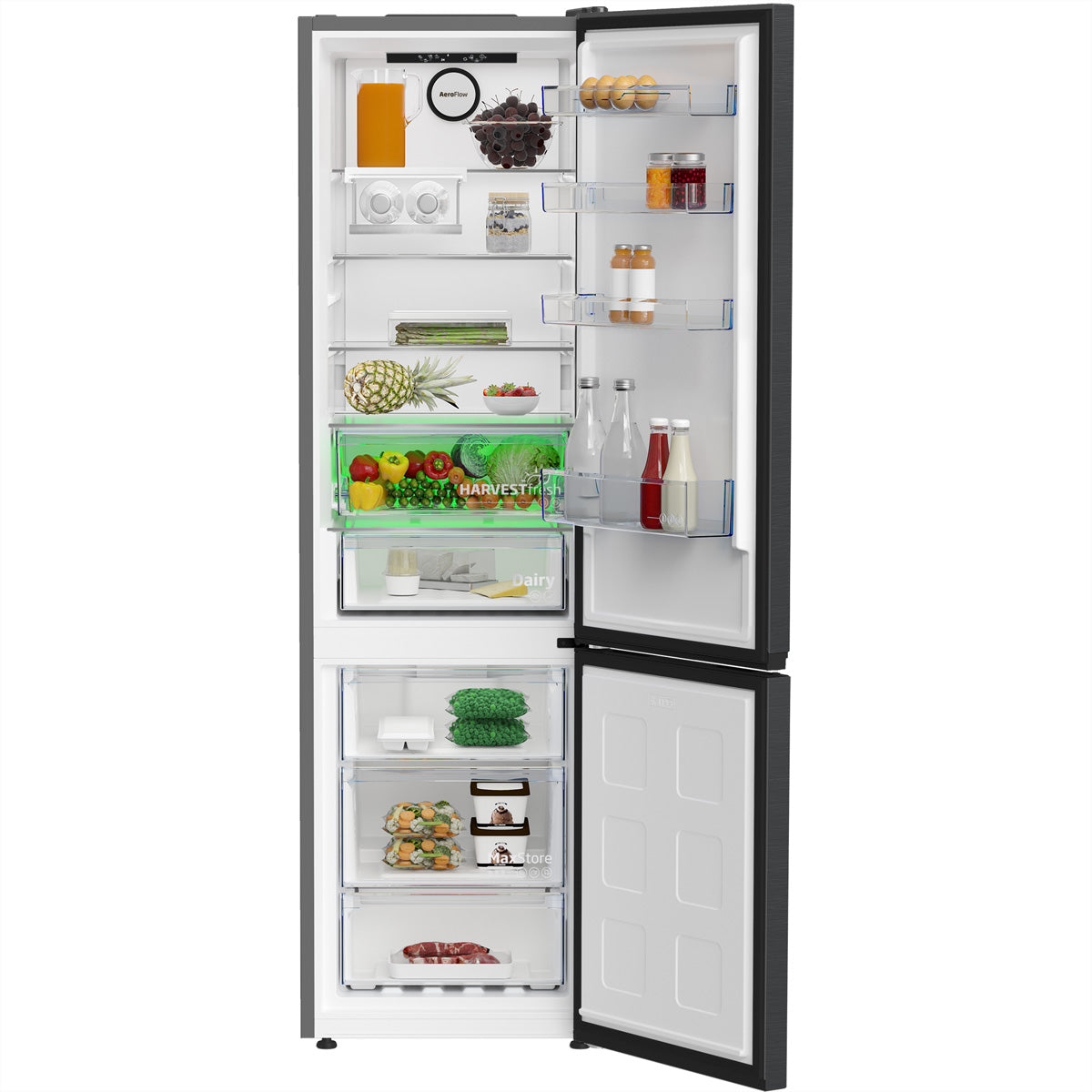 Beko Kühl-Gefrier-Kombination KG740 – 355 l, 230 V, Energieeffizienzklasse A, 32 dB