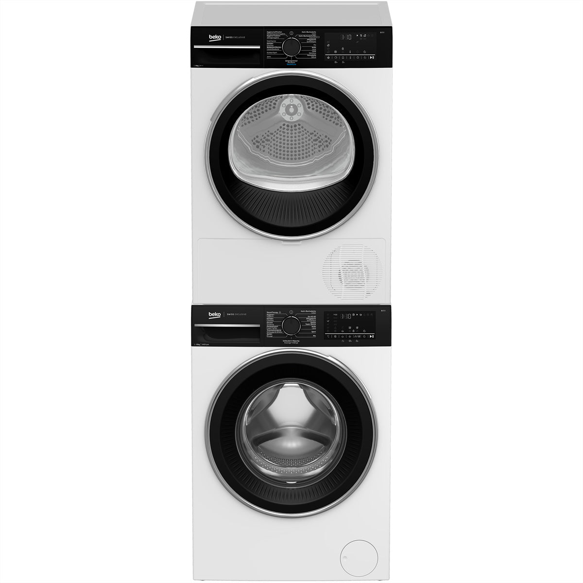 Beko Waschturm WM321_TR328 – A (Waschmaschine) / A+++ (Trockner) – weiss/schwarz