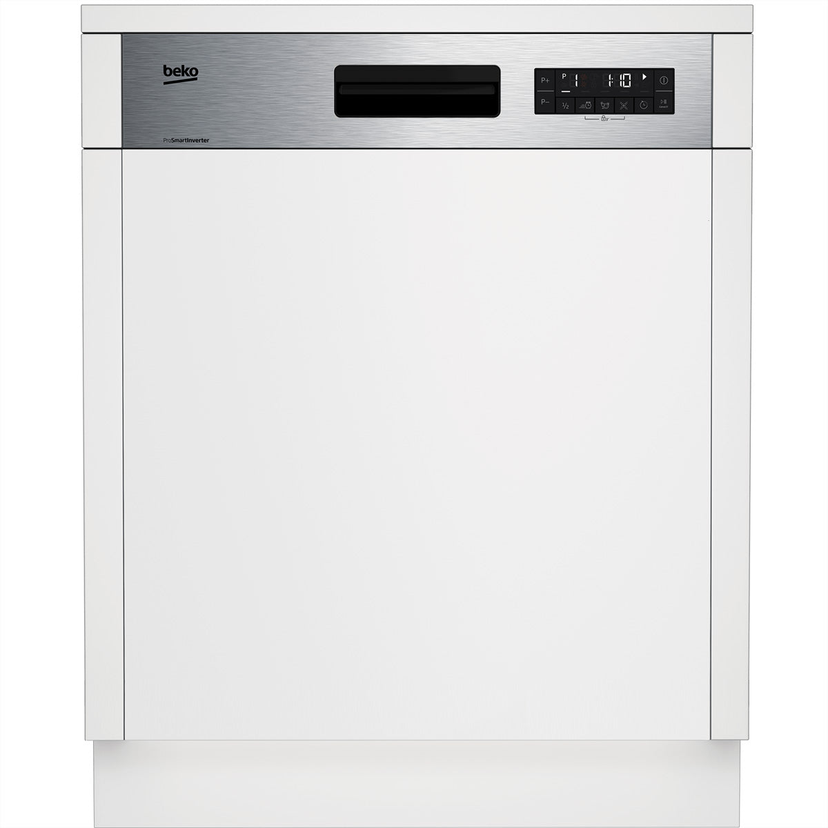 Beko Geschirrspüler EGT300 – teilintegriert, 59,8 cm, 14 Massgedecke, Energieklasse C, 9,5 l, 42 dB – weiss