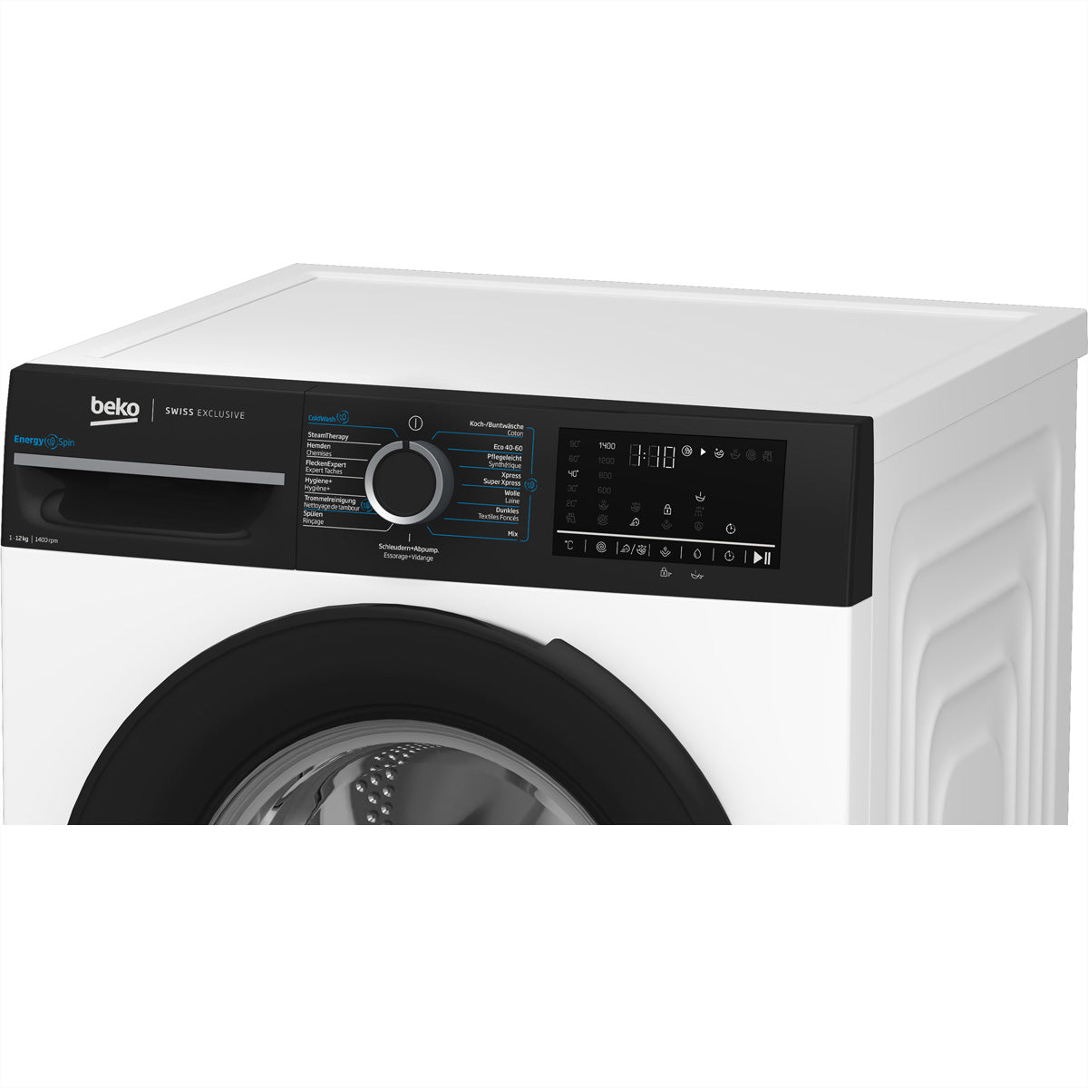 Beko Waschmaschine WM232 – 12 kg, 1'400 U/min, Energieklasse A – weiss