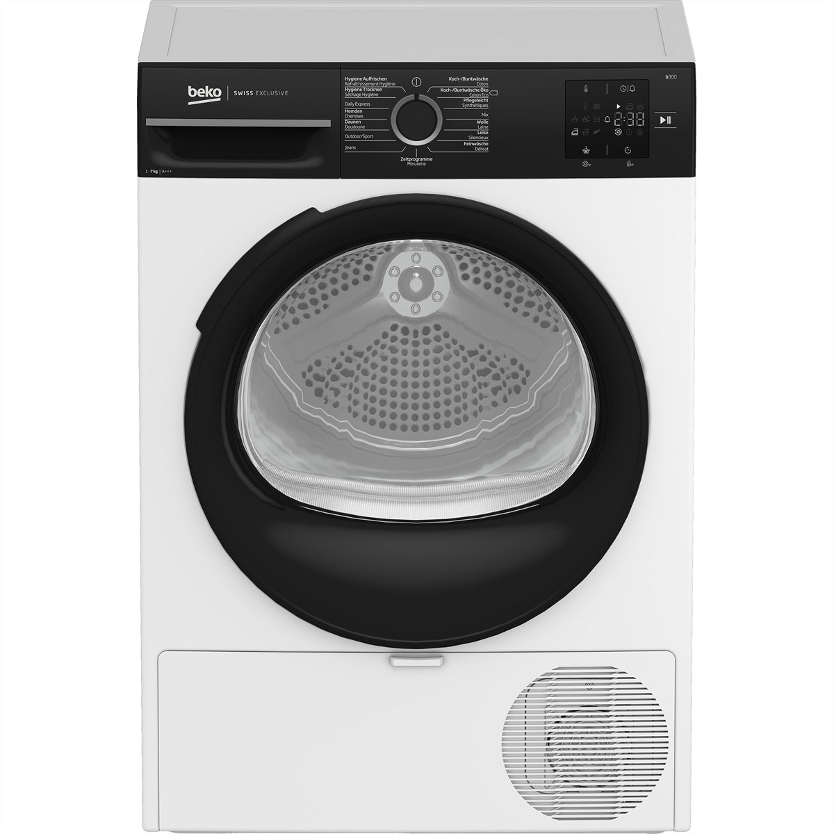 Beko Wäschetrockner TR207 – 7 kg, Wärmepumpe, Energieklasse C, 64 dB – Weiss
