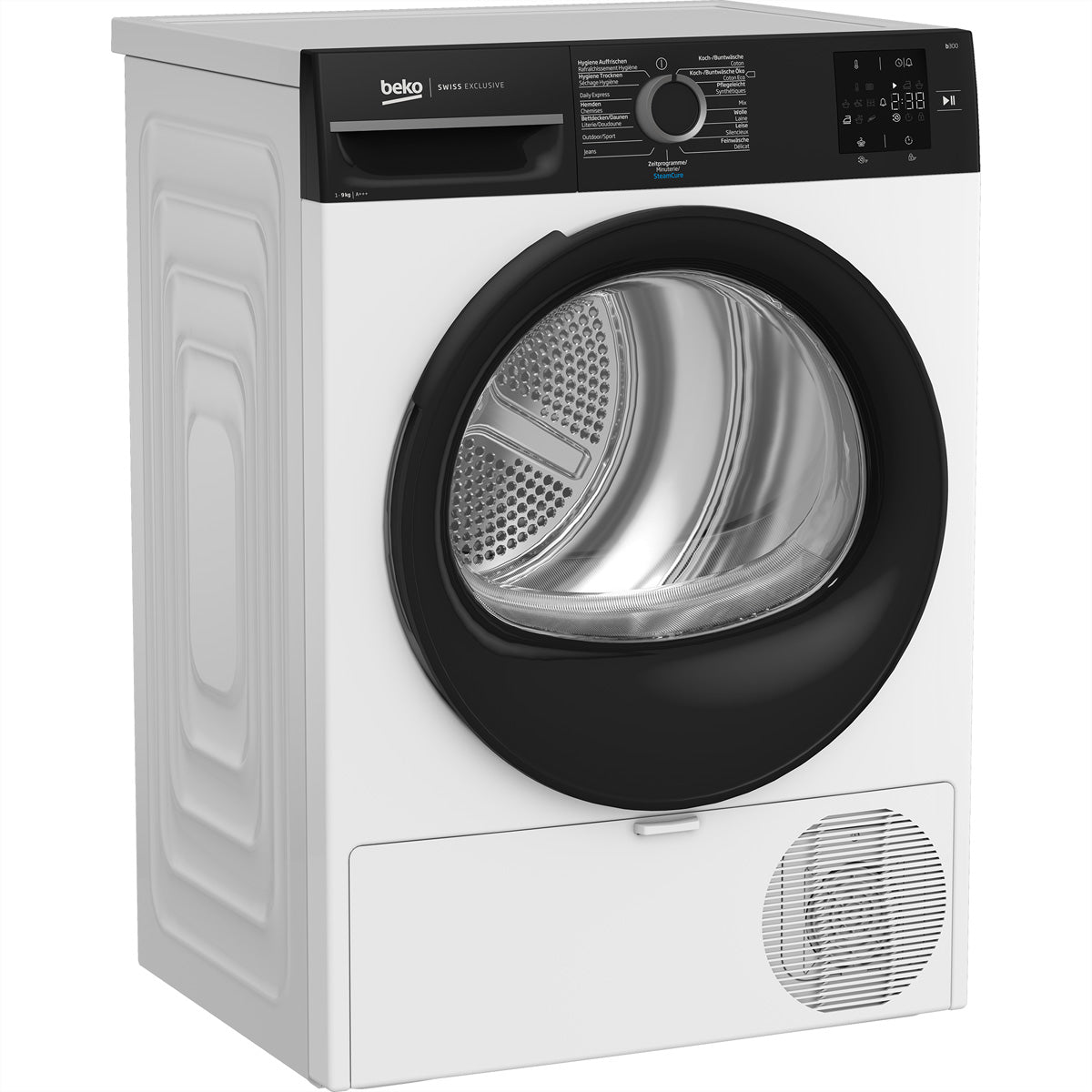 Beko Wäschetrockner TR709 – 9 kg, Wärmepumpe, Energieklasse A – Weiss/Schwarz