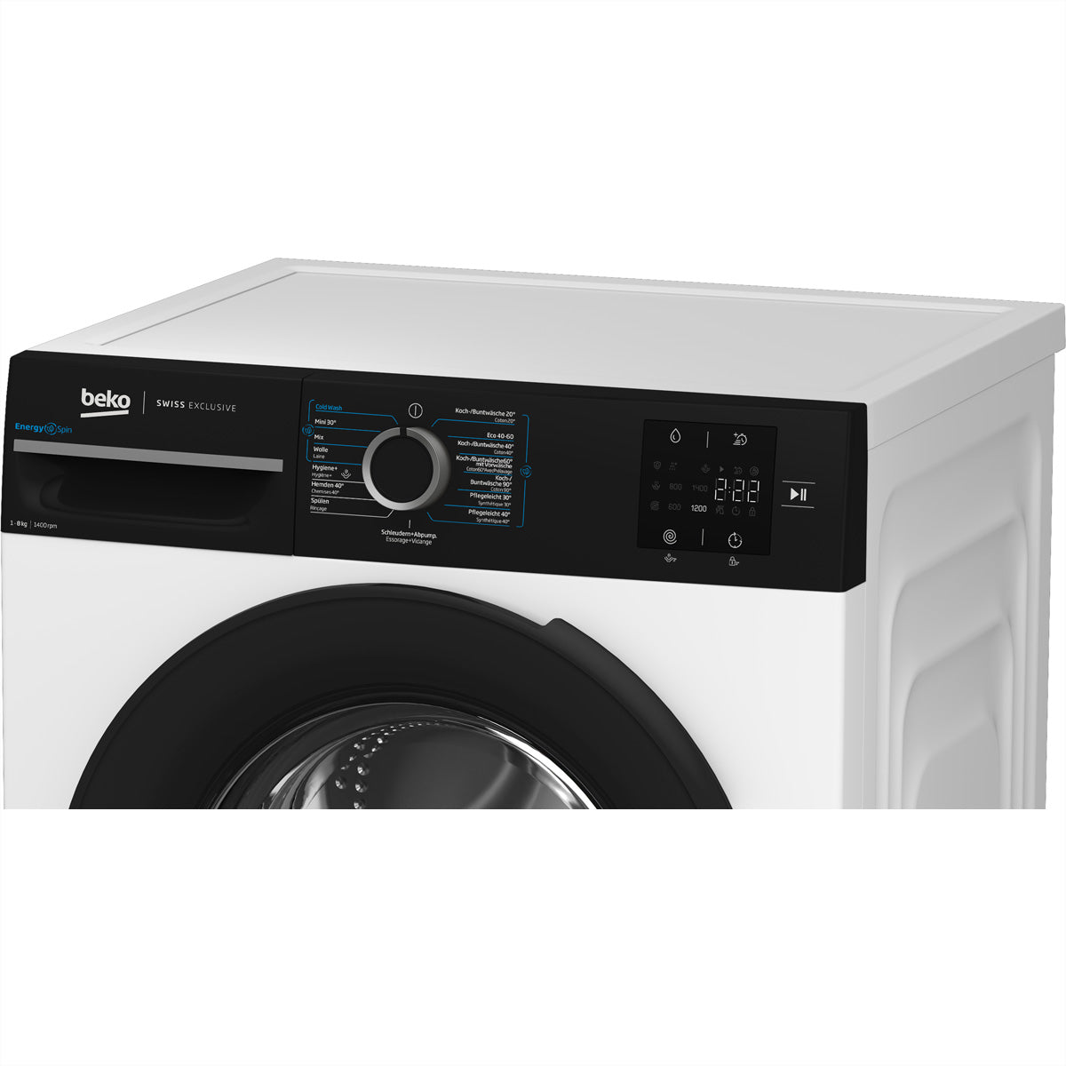 Beko Waschmaschine WM218 – 8 kg, 1400 U/min, Invertermotor, Energieklasse A – weiss