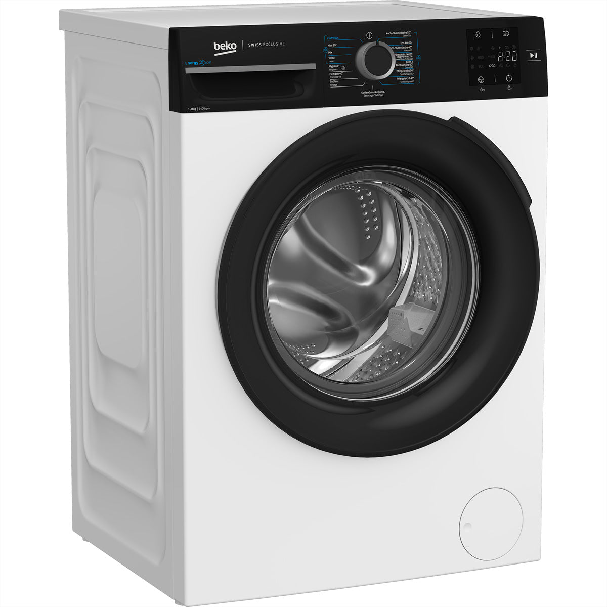 Beko Waschmaschine WM218 – 8 kg, 1400 U/min, Invertermotor, Energieklasse A – weiss