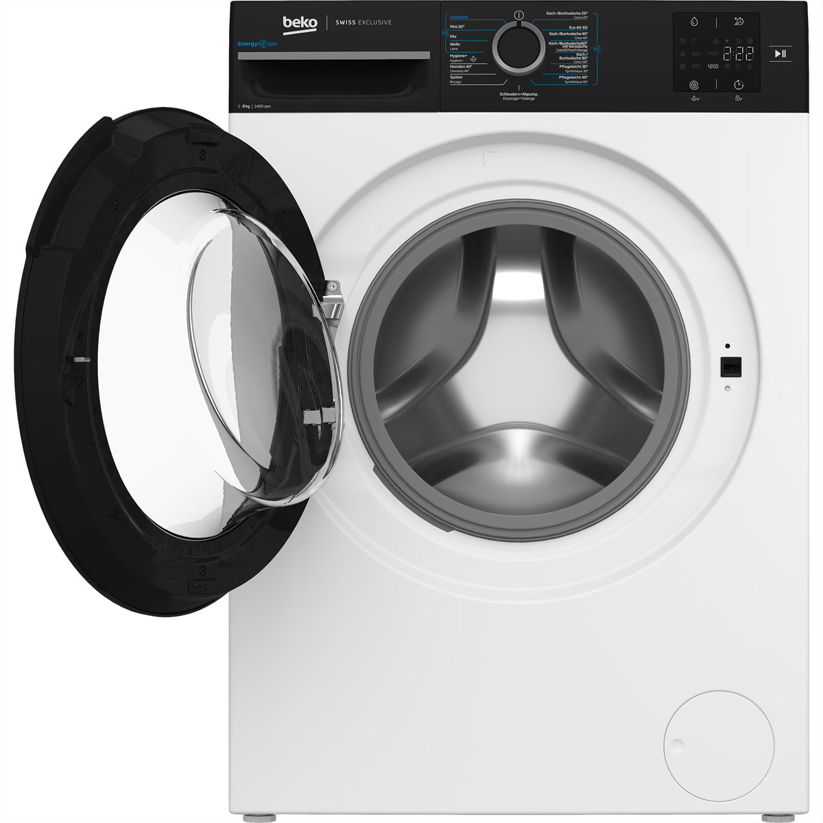 Beko Waschmaschine WM218 – 8 kg, 1400 U/min, Invertermotor, Energieklasse A – weiss