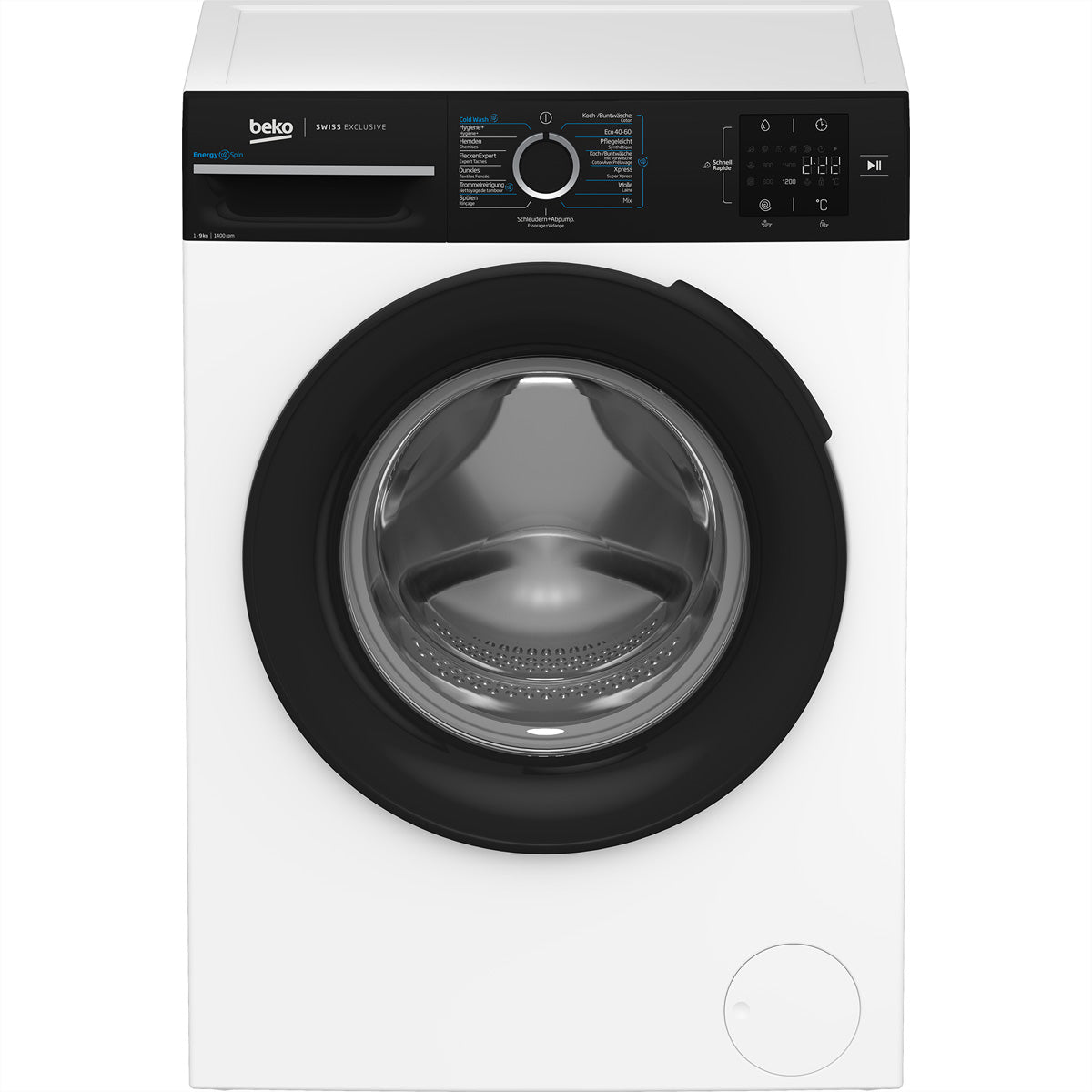 Beko Waschmaschine WM229 – 9 kg, Energieeffizienz A, 1400 U/min – weiss