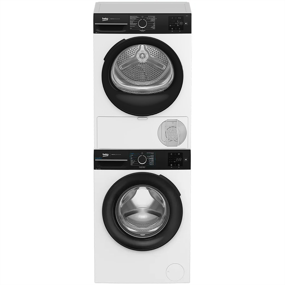 Beko Waschturm WM229_TR229 – 9 kg Waschen, 9 kg Trocknen, 1400 U/min – weiss