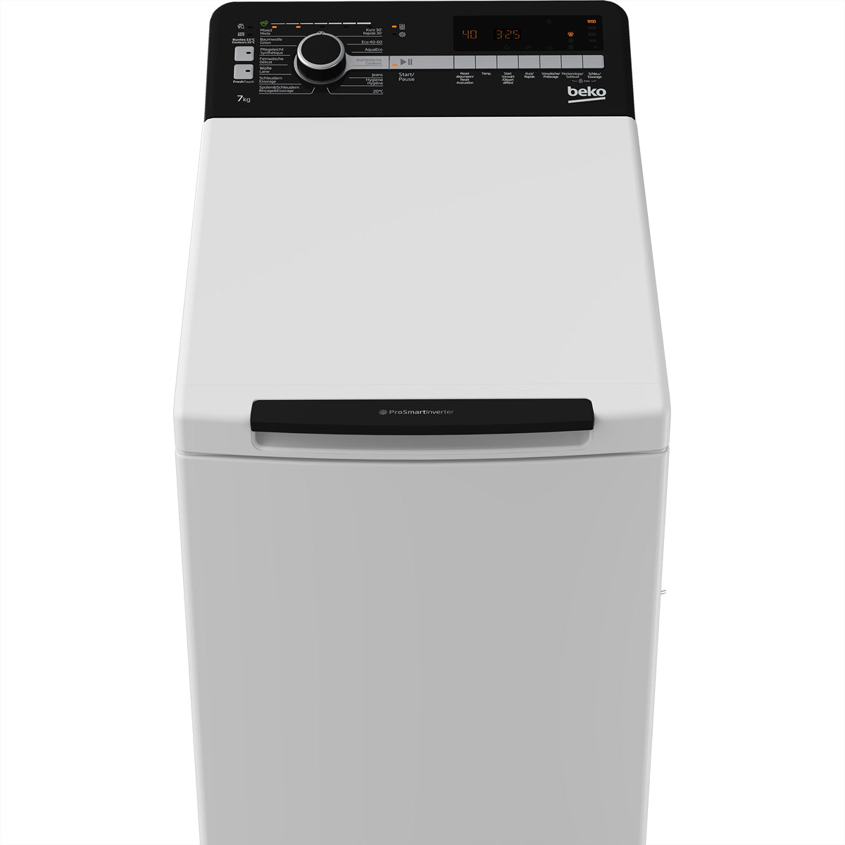 Beko Toplader-Waschmaschine WTL370 – 7 kg, 1200 U/min, 10 Programme, 45 l – weiss