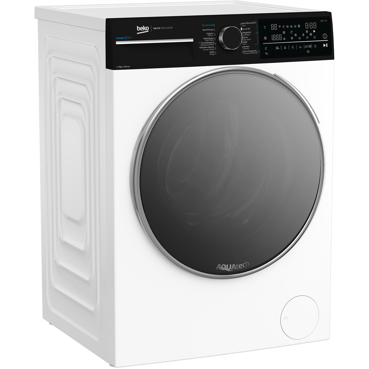 Beko Waschmaschine WM720 – 9 kg, 1400 U/min, Invertermotor, Energieklasse A – weiss