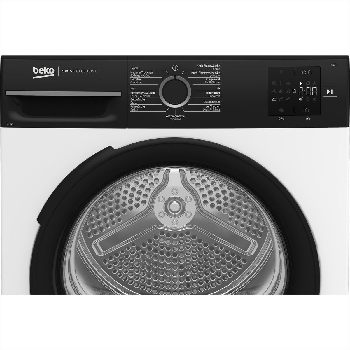 Beko Wäschetrockner TR218C – 8 kg, Wärmepumpe, Energieklasse C, 64 dB – Weiss