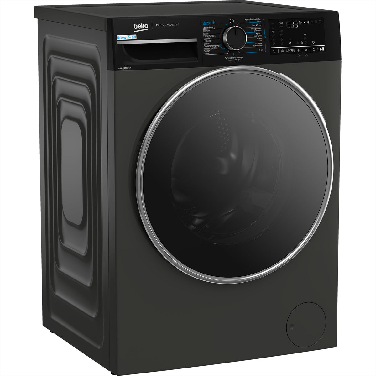 Beko Waschmaschine WM529 – 9 kg, Energieeffizienzklasse A, 1400 U/min, Invertermotor – Grau