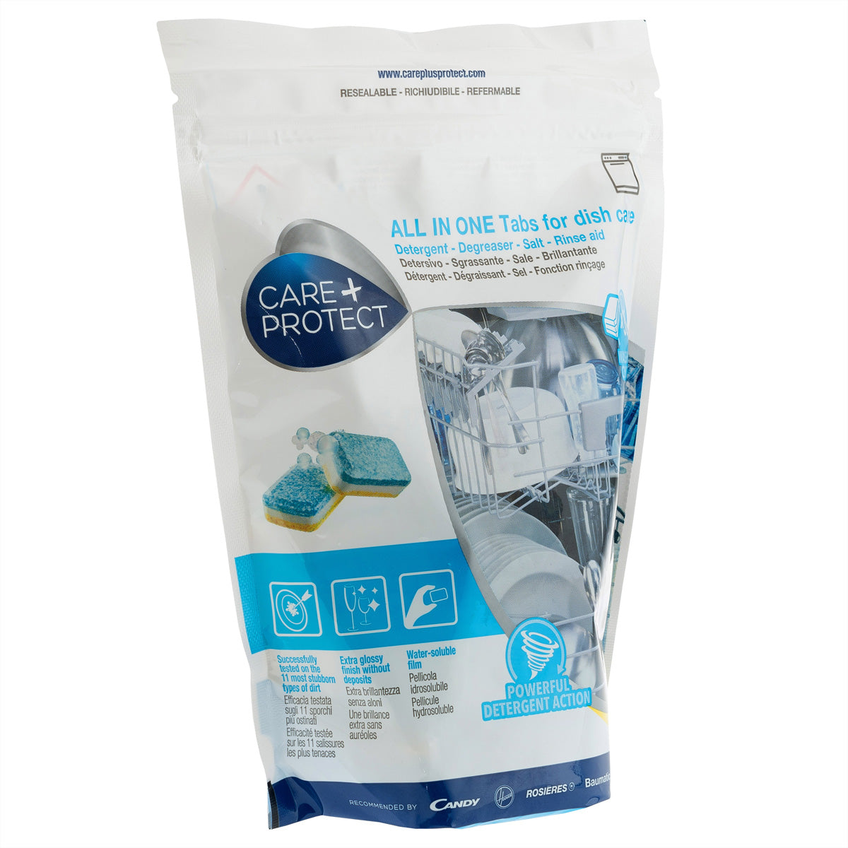 Care + Protect CarePlus Protect Spülmaschinentabs All-in-1 – Zitrone, 30 Tabs
