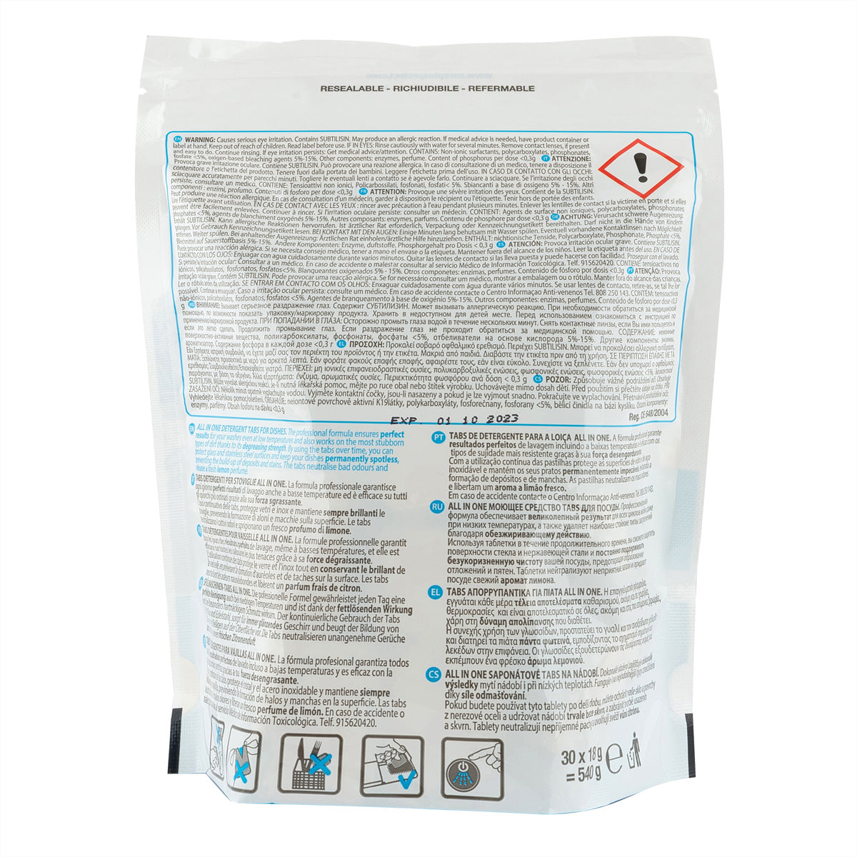 Care + Protect CarePlus Protect Spülmaschinentabs All-in-1 – Zitrone, 30 Tabs