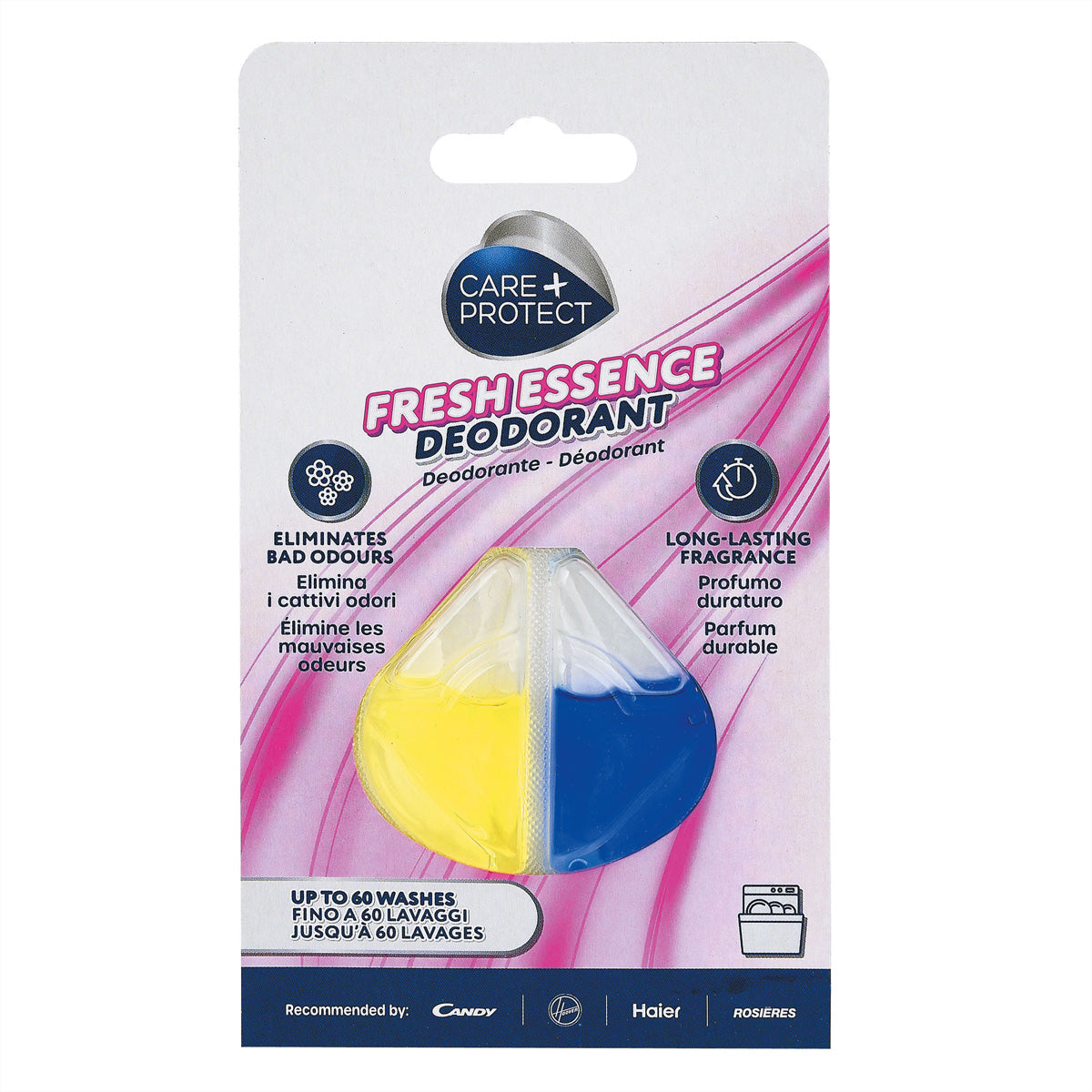 Care + Protect CarePlus Protect – Geschirrspüler-Deo Frische Essence – Gel, 60 Zyklen, für Geschirrspüler
