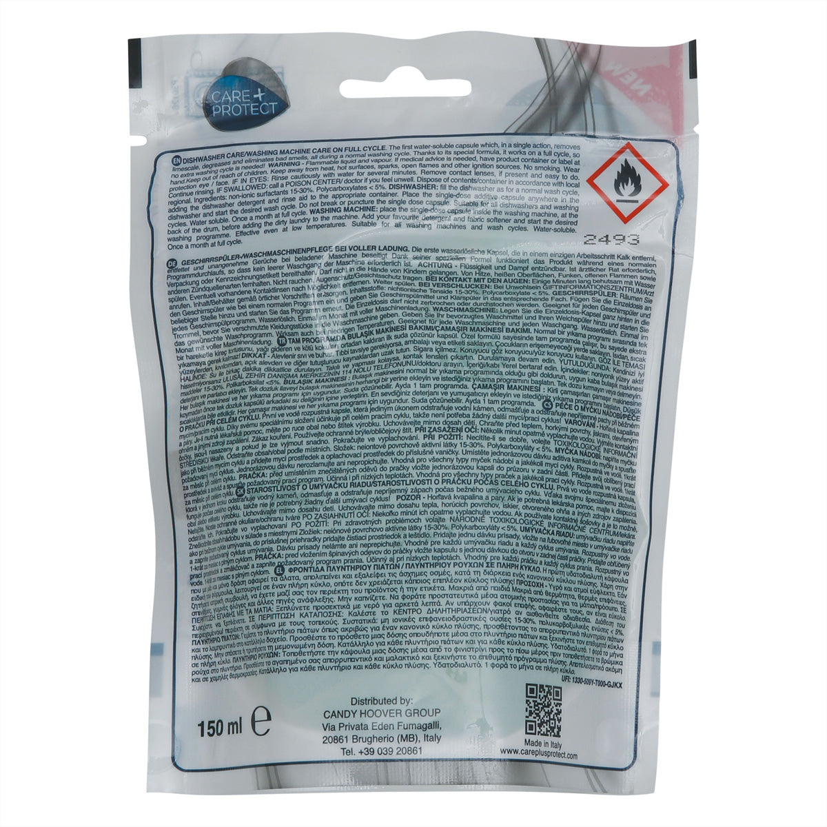 Care + Protect CarePlus Protect Entkalker – für Geschirrspüler/Waschmaschine – Flüssigkeit – 6 Tabs