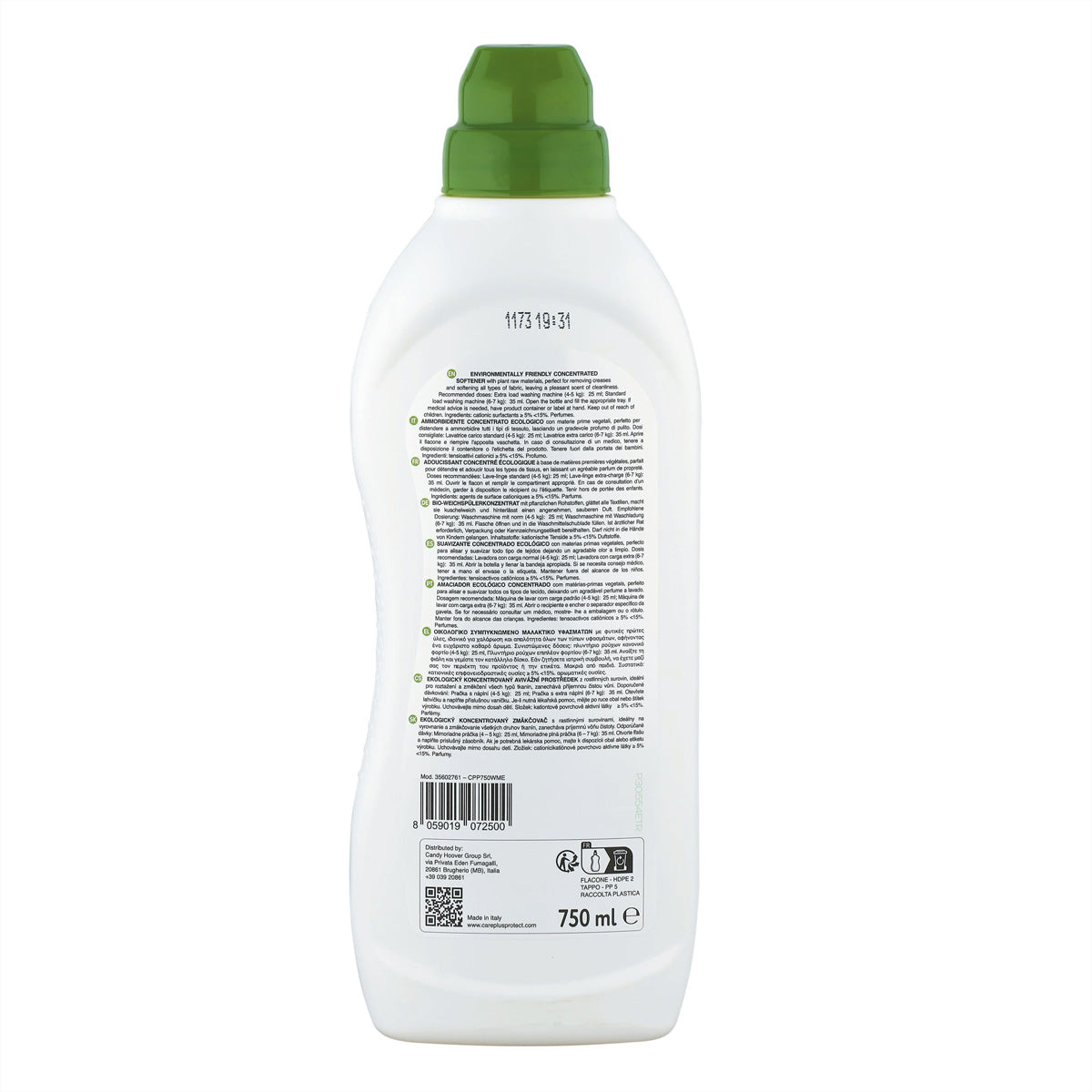 Care + Protect CarePlus Protect – Weichspüler für alle Gewebearten ECO+ – 750 ml – biologisch abbaubar