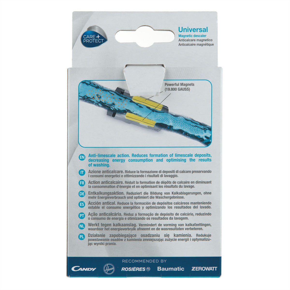 Care + Protect CarePlus Protect – Magnetischer Entkalker – für Geschirrspüler, Waschmaschine