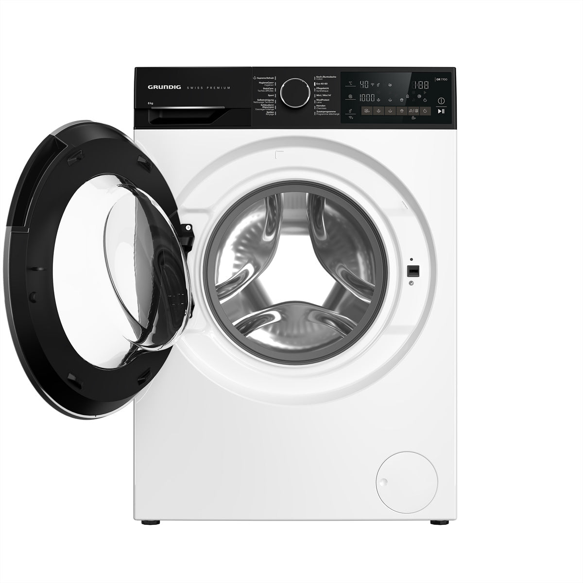 Grundig Waschmaschine Frontlader, WM5100, Weiss, 8 kg, 1400 U/min, Energieklasse A
