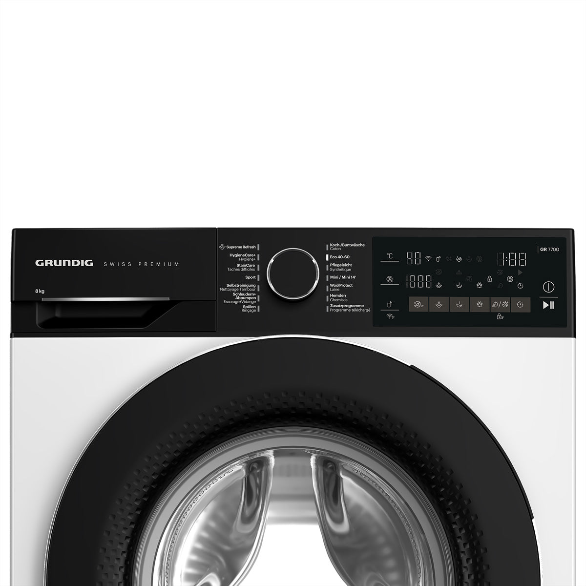 Grundig Waschmaschine Frontlader, WM5100, Weiss, 8 kg, 1400 U/min, Energieklasse A
