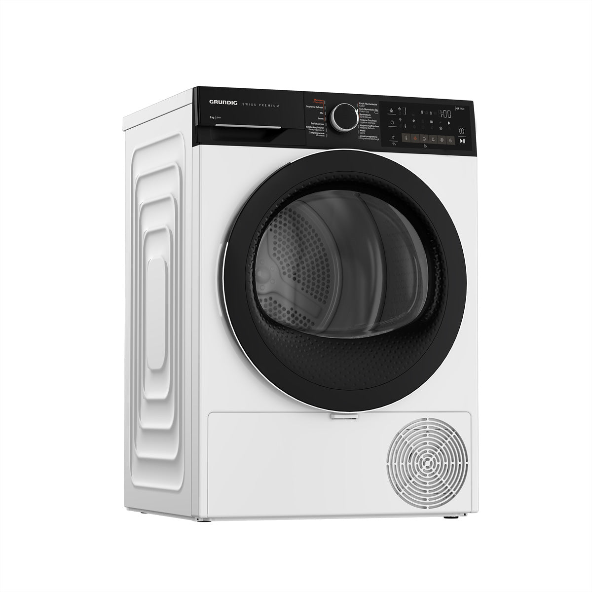 Grundig Wäschetrockner GTR5100 – 8 kg, A+++, weiss/schwarz