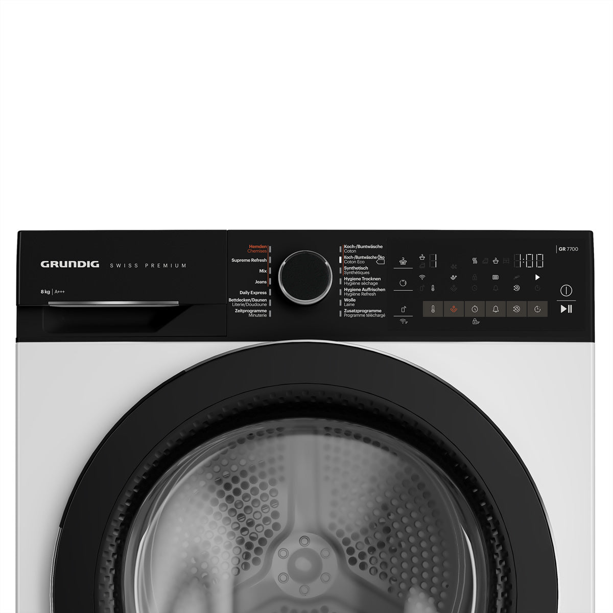 Grundig Wäschetrockner GTR5100 – 8 kg, A+++, weiss/schwarz