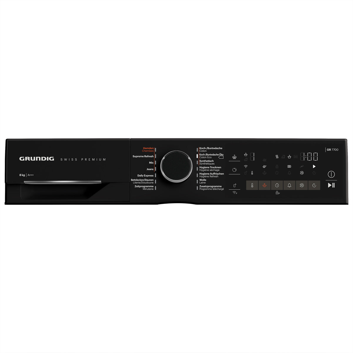 Grundig Wäschetrockner GTR5100 – 8 kg, A+++, weiss/schwarz