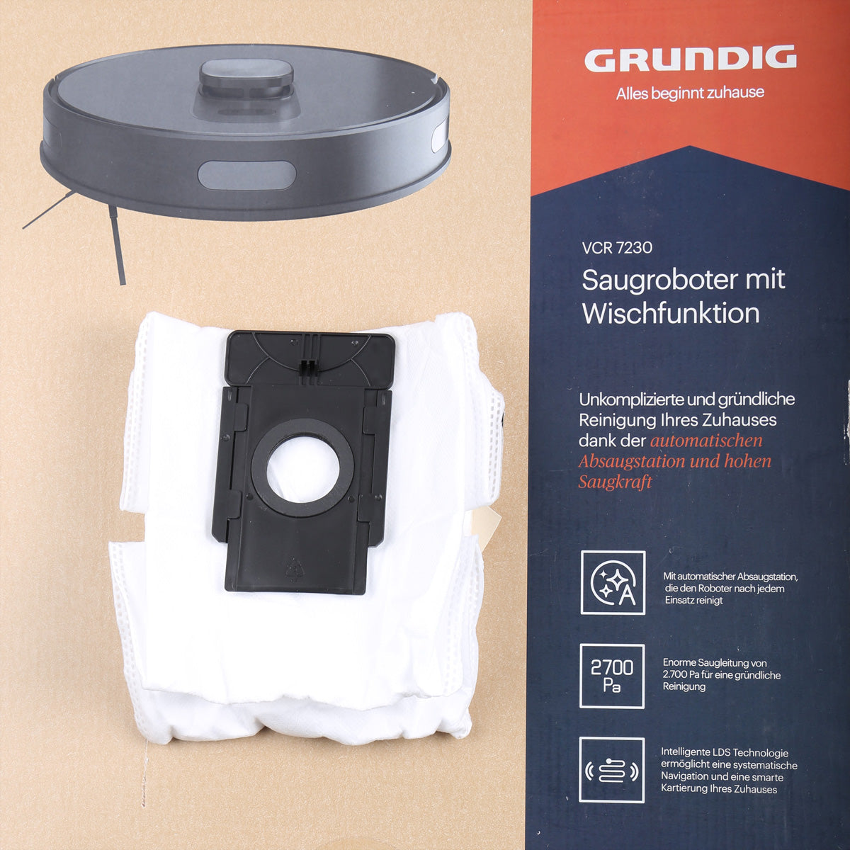 Grundig Staubbeutel – 1 Stück, für VCR 7230