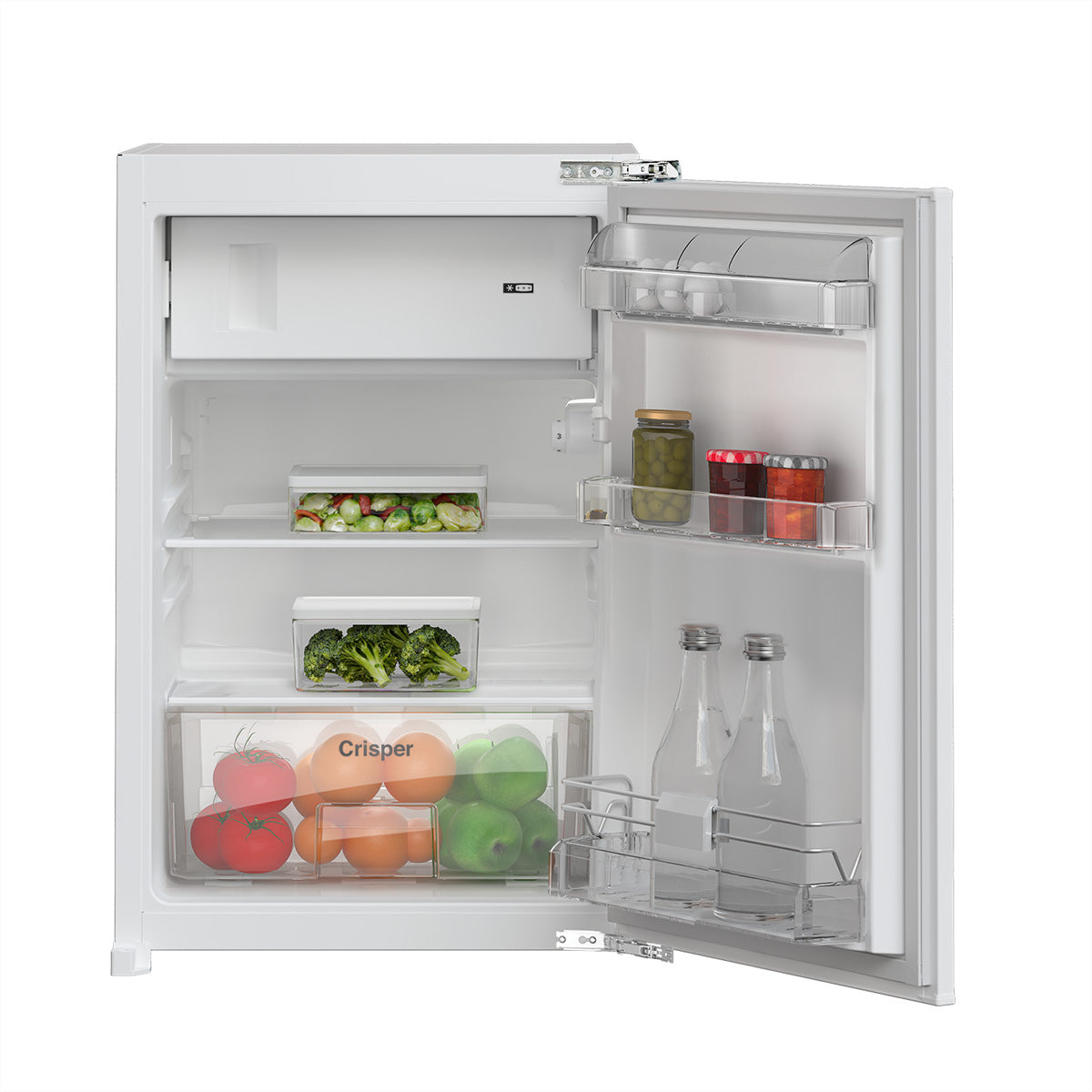 Grundig Kühl-Gefrierkombination GEK1100 – 110 l, Energieeffizienzklasse E, 35 dB, Weiss