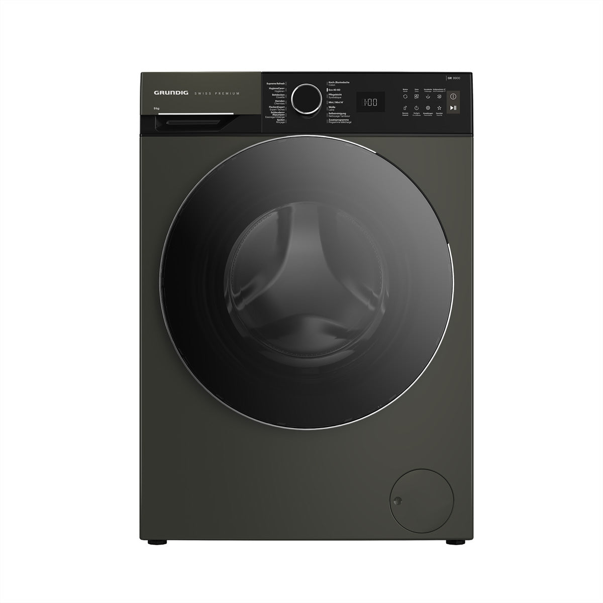 Grundig Waschmaschine GWM9100 – 9 kg, 1400 U/min, Invertermotor & HomeWhiz (Wi‑Fi) – grau