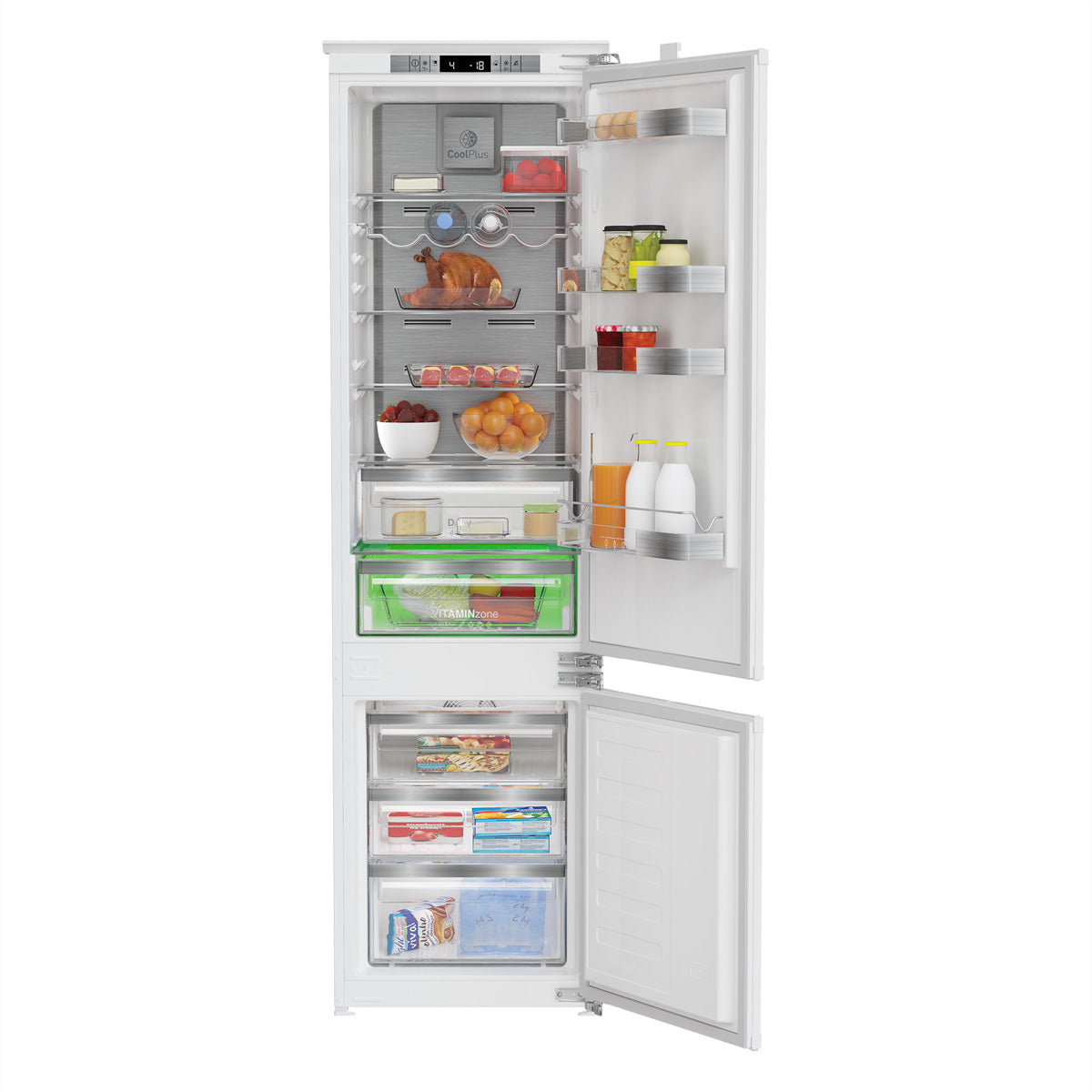 Grundig Kühl-Gefrier-Kombination GEK7100 – 284 l, 220/240 V, Energieeffizienzklasse E, 37 dB