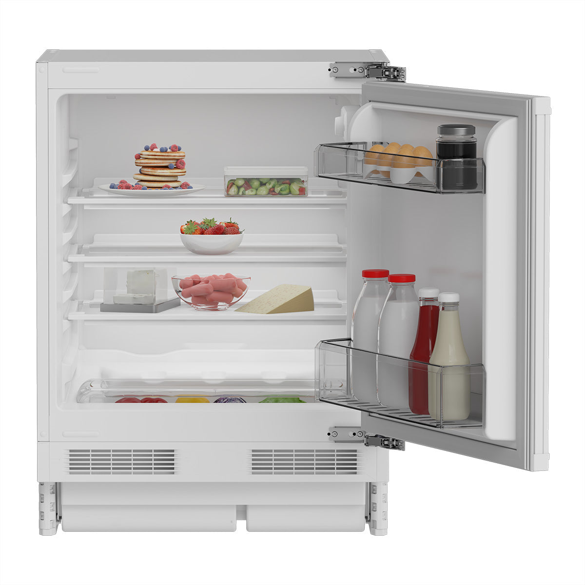 Grundig Kühl-Gefrier-Kombination GEK1200 – 128 l, Energieeffizienzklasse E, Weiss, 59,5×54,5×82,0 cm