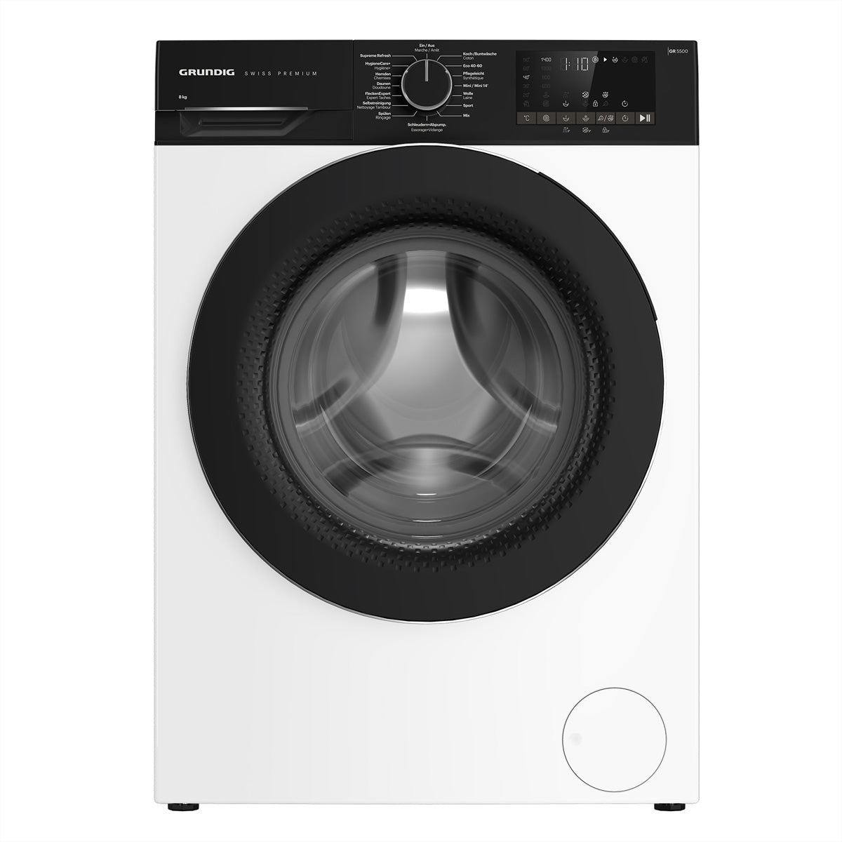 Grundig Waschmaschine GWM4100 – 8 kg, 1400 U/min, Energieklasse A, Inverter-Motor – weiss