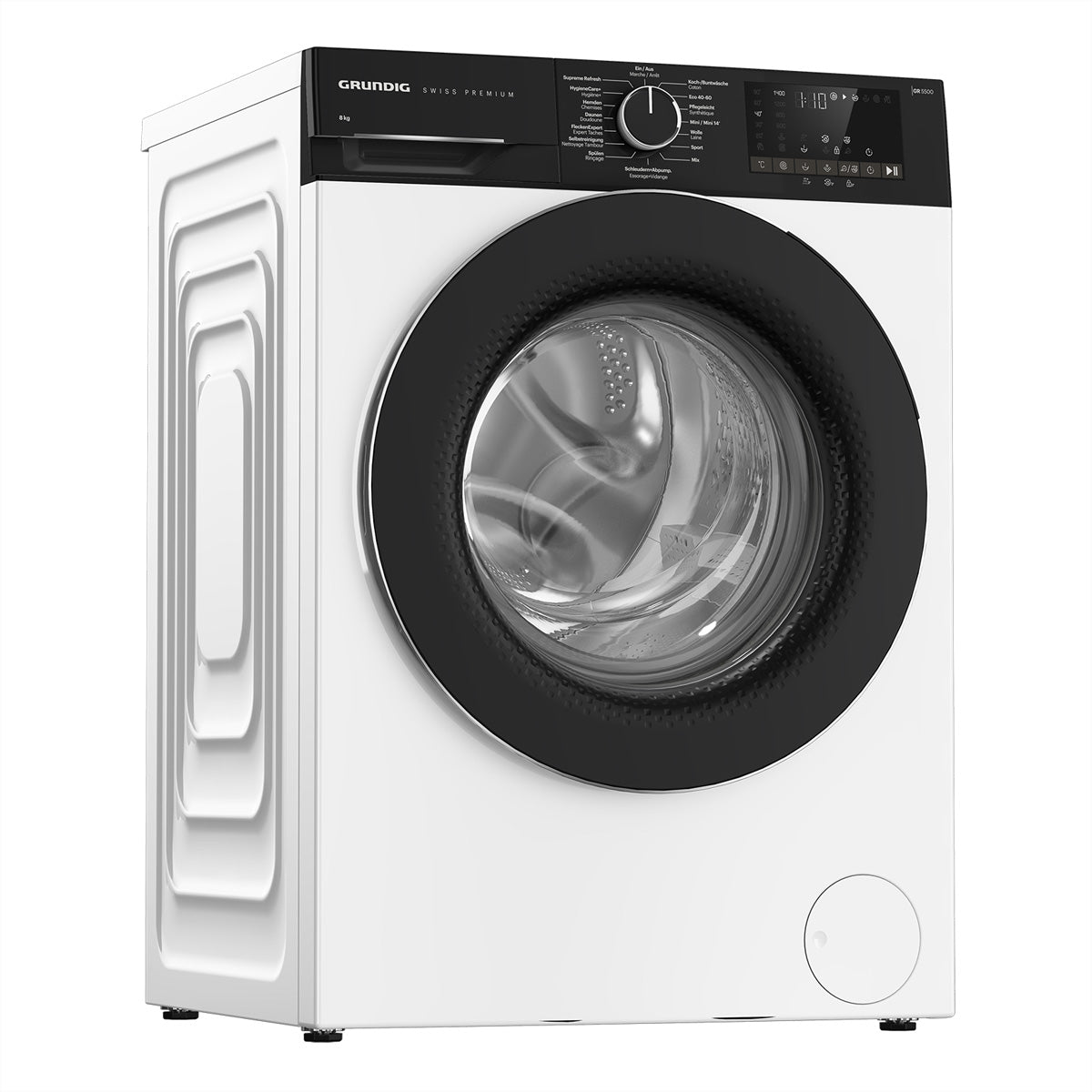Grundig Waschmaschine GWM4100 – 8 kg, 1400 U/min, Energieklasse A, Inverter-Motor – weiss