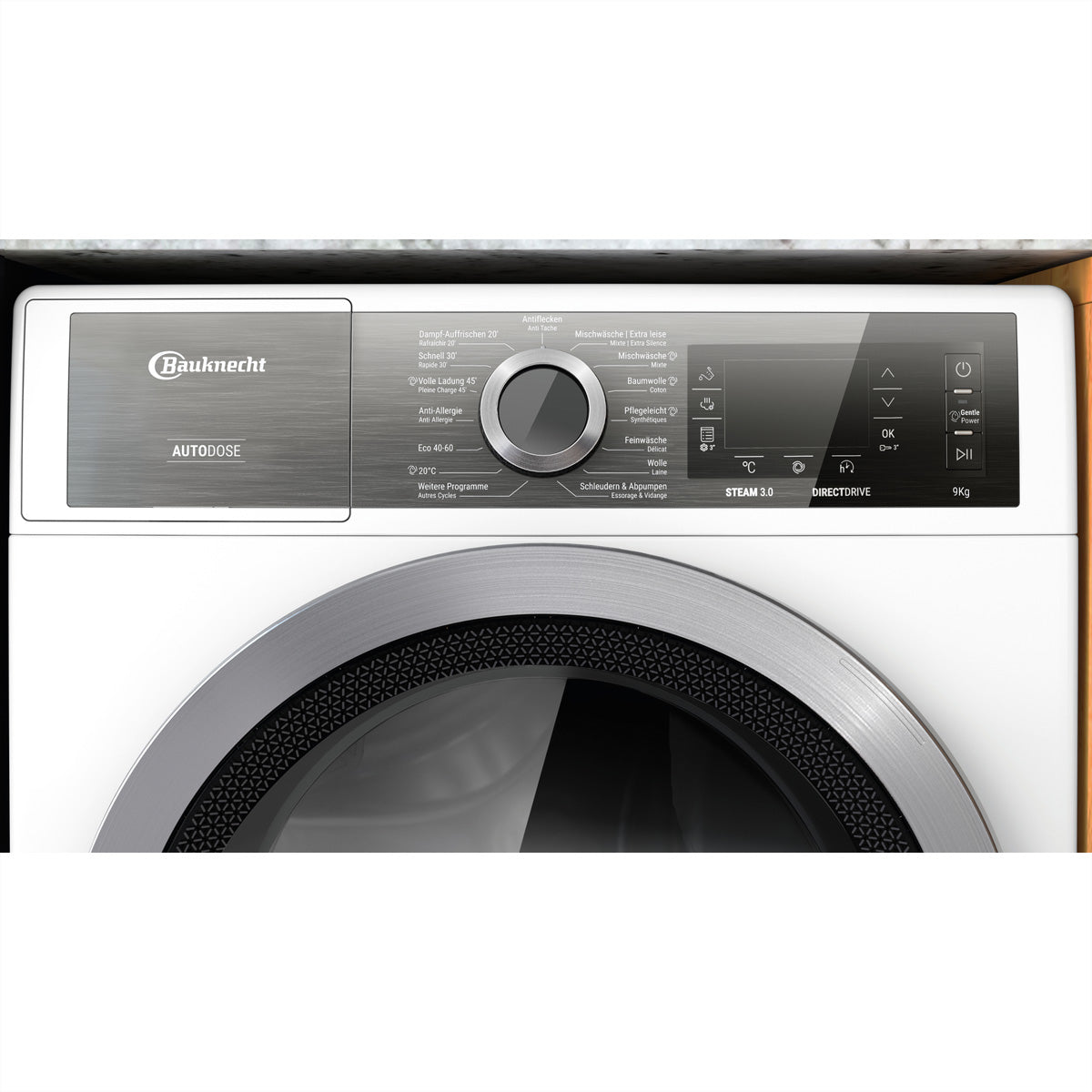 Bauknecht Waschmaschine B6 W845WB CH – 8 kg, Dampf-Hygiene & Inverter, 1400 U/min, Energieklasse B – weiss