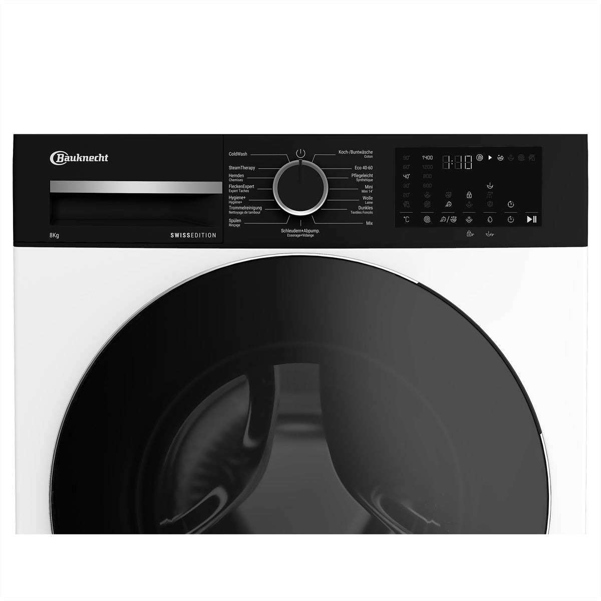 Bauknecht Waschmaschine BKWM8AD7 – 8 kg, 1400 U/min, Energieklasse A, Inverter-Motor, AquaStop – weiss